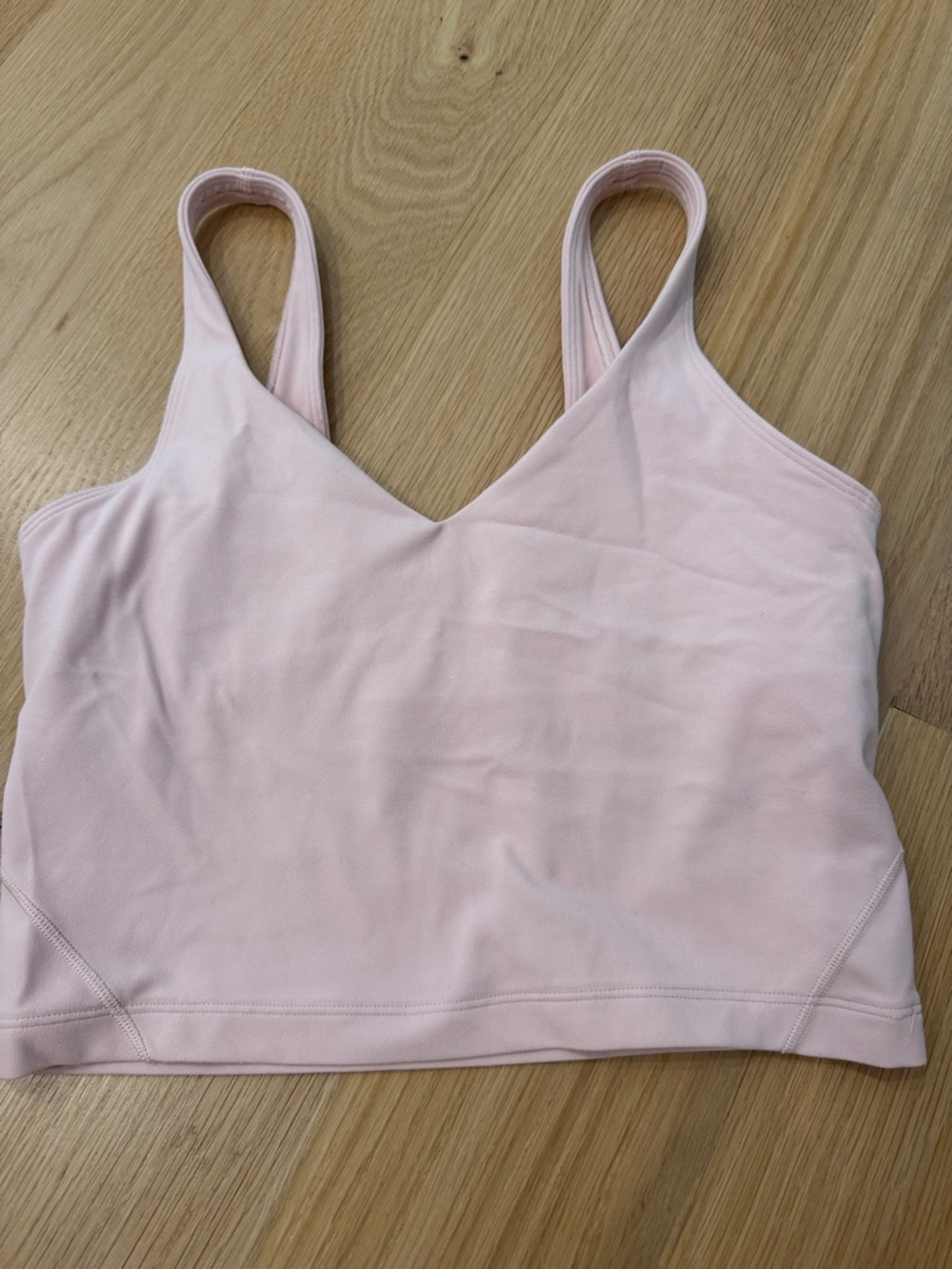 lululemon athletica Light Pink V-Neck Brami Top